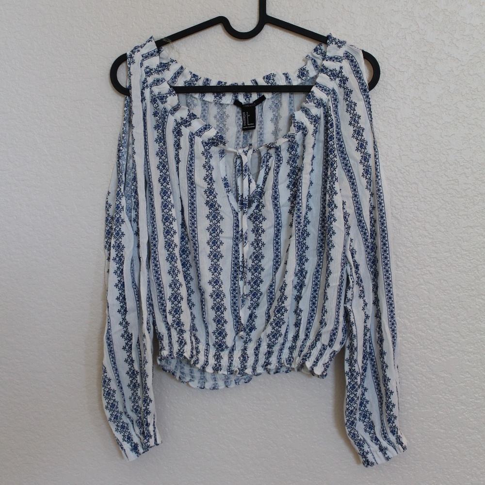 Forever 21 Off-Shoulder Peasant Top